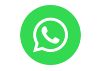 WhatsApp logo: green circle with white speech bubble and phone icon