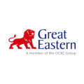 Great Eastern logo with a red lion mascot beside the blue wordmark 'Great Eastern'.